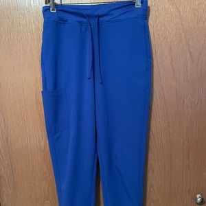 Mandala 9 Pocket High Waisted Jogger Scrub Pant - Galaxy Blue